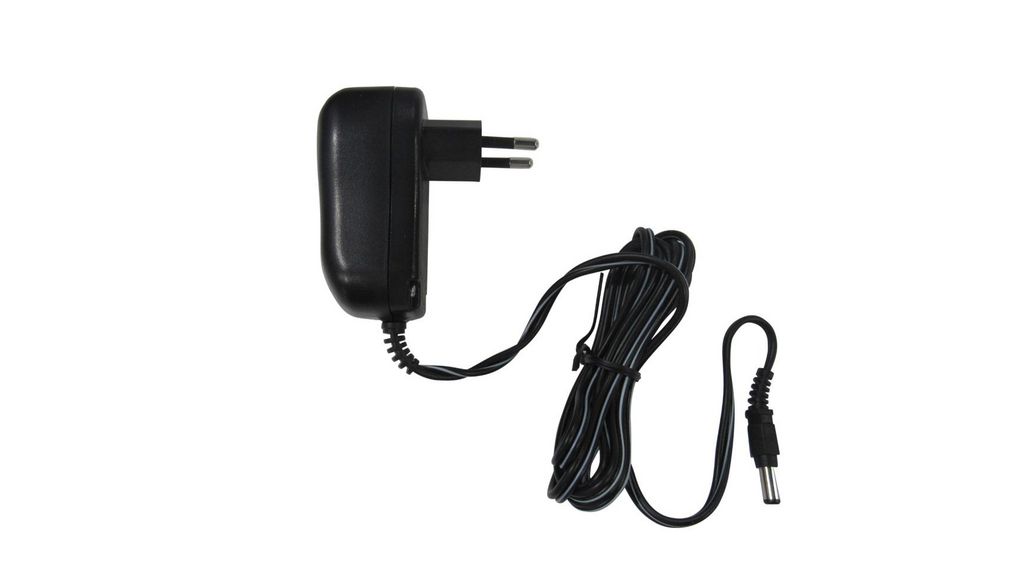 Plug-In Power Supply 24V 500mA 12W Euro Type C (CEE 7/16) Plug 2.1 x 5.5 mm Barrel Plug